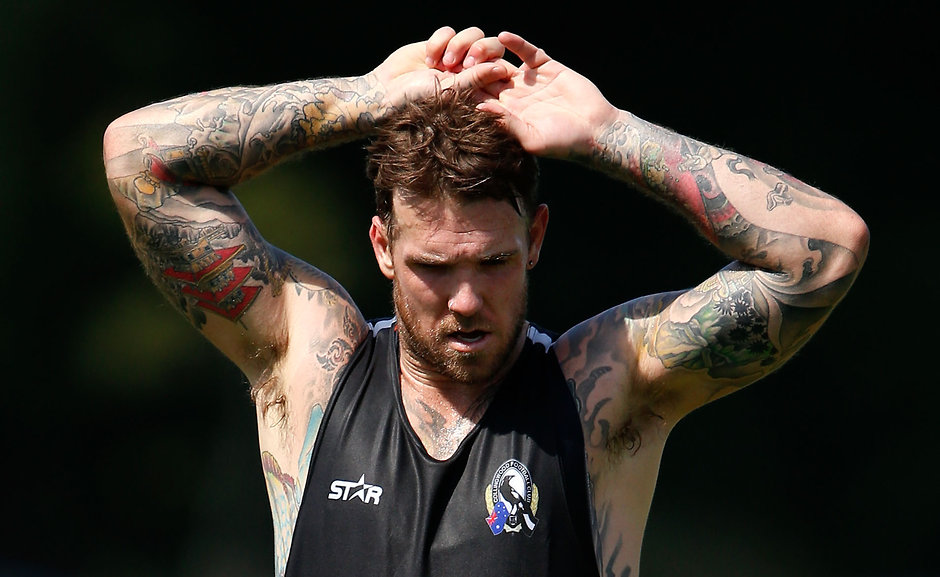 AFL 2016 Training - Collingwood 130116 Collingwood midfielder Dane Swan - ${keywords}